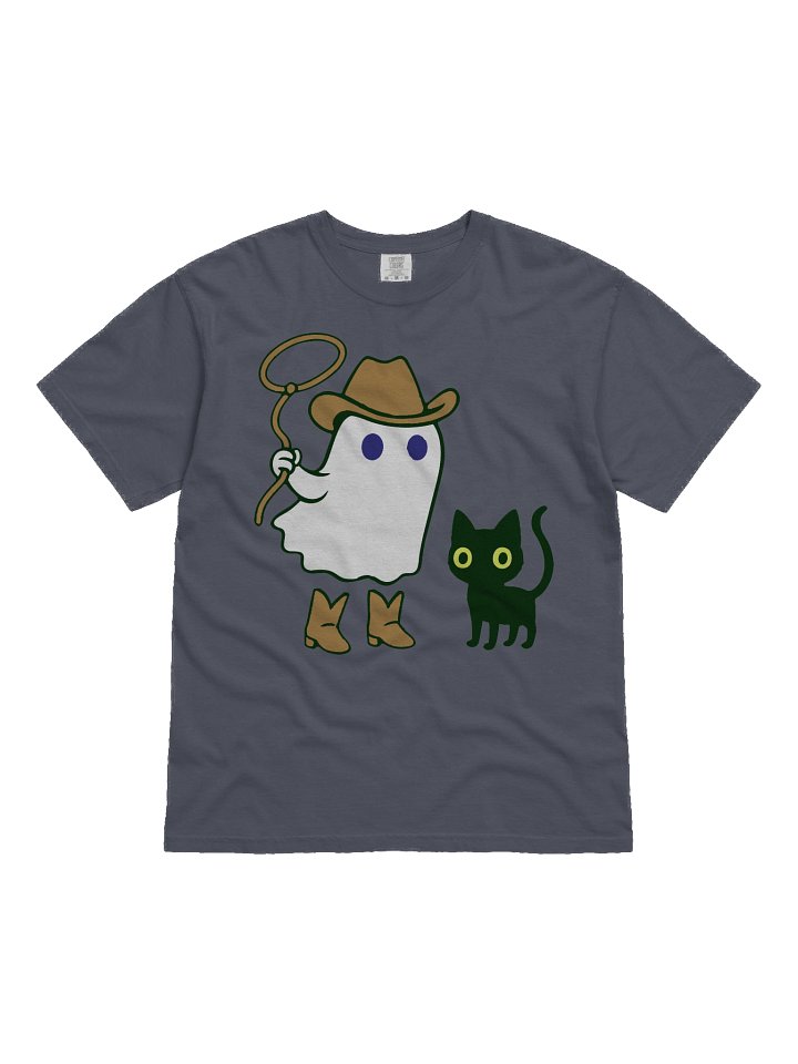 Spooky Cowboy Ghost and Cat T-Shirt product image (41)