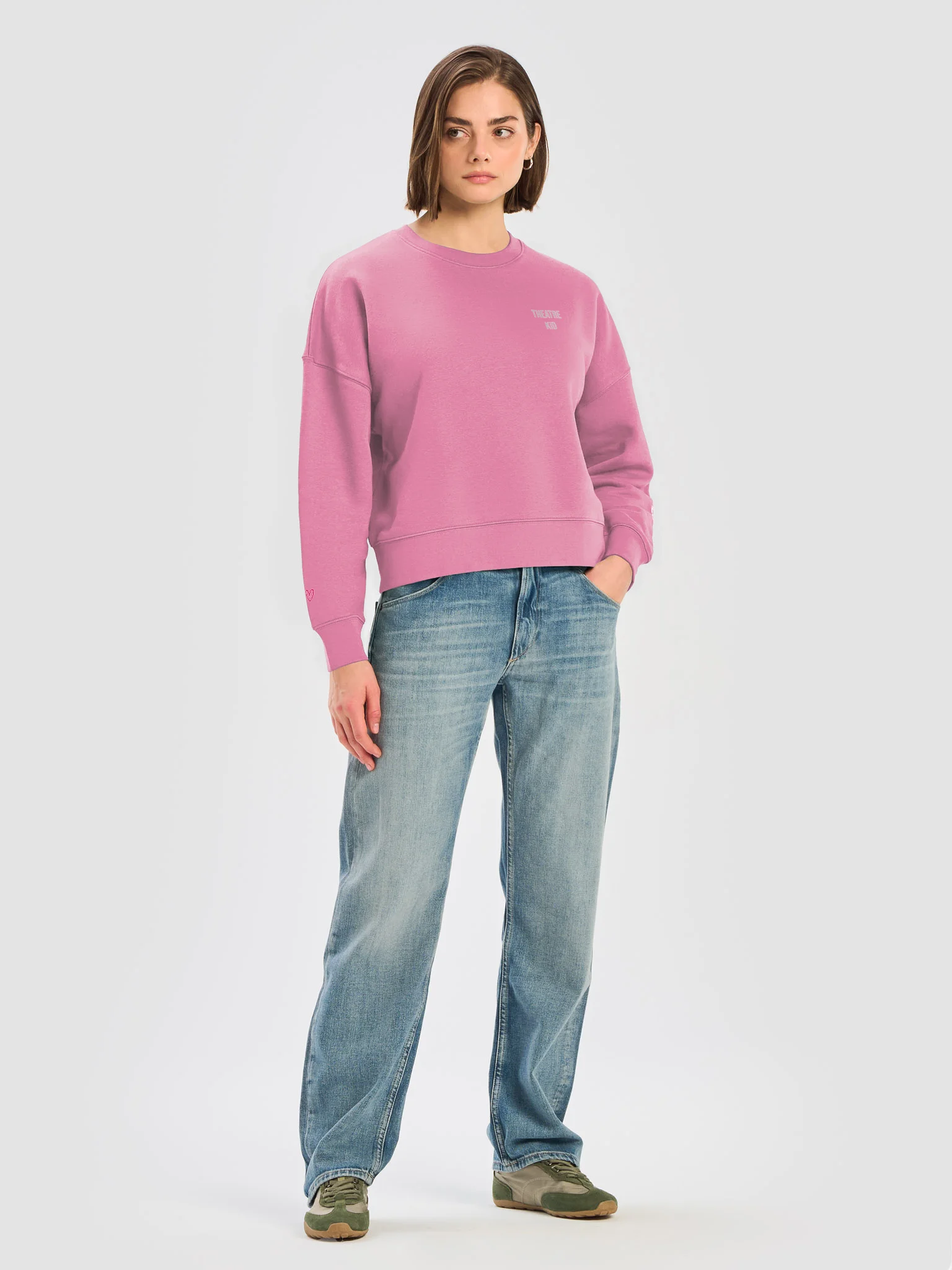 "You Can Sit With Us" Cropped Sweatshirt product image (13)