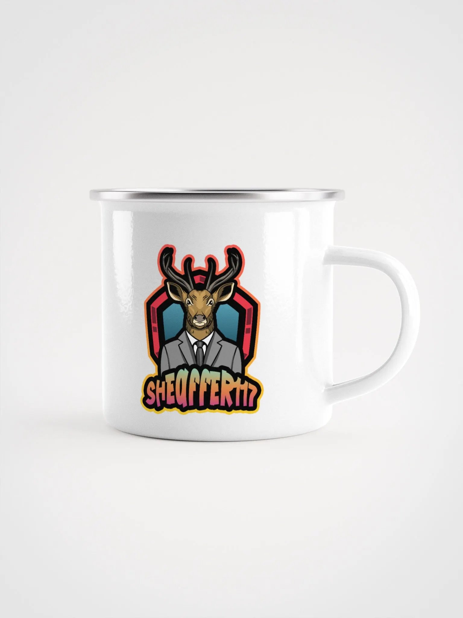 Stag & Suit Enamel Mug product image (1)