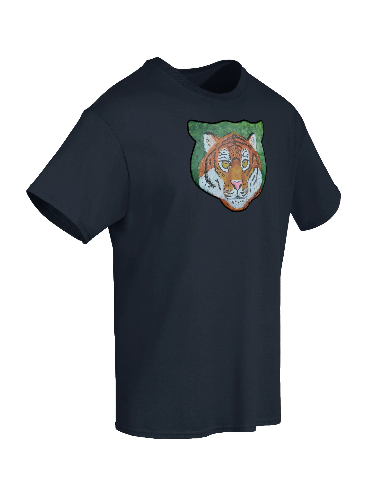 Tiger Portrait Painting Print - Gildan Tee product image (46)