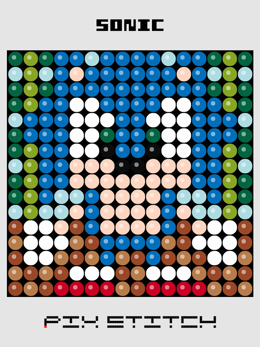 Sonic Pixel Art product image (1)