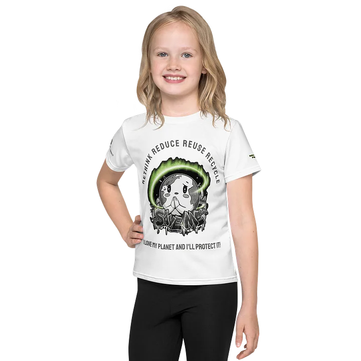 Save Me Kids Crew Neck T-Shirt | Eco-Friendly Style for Young Activists product image (1)