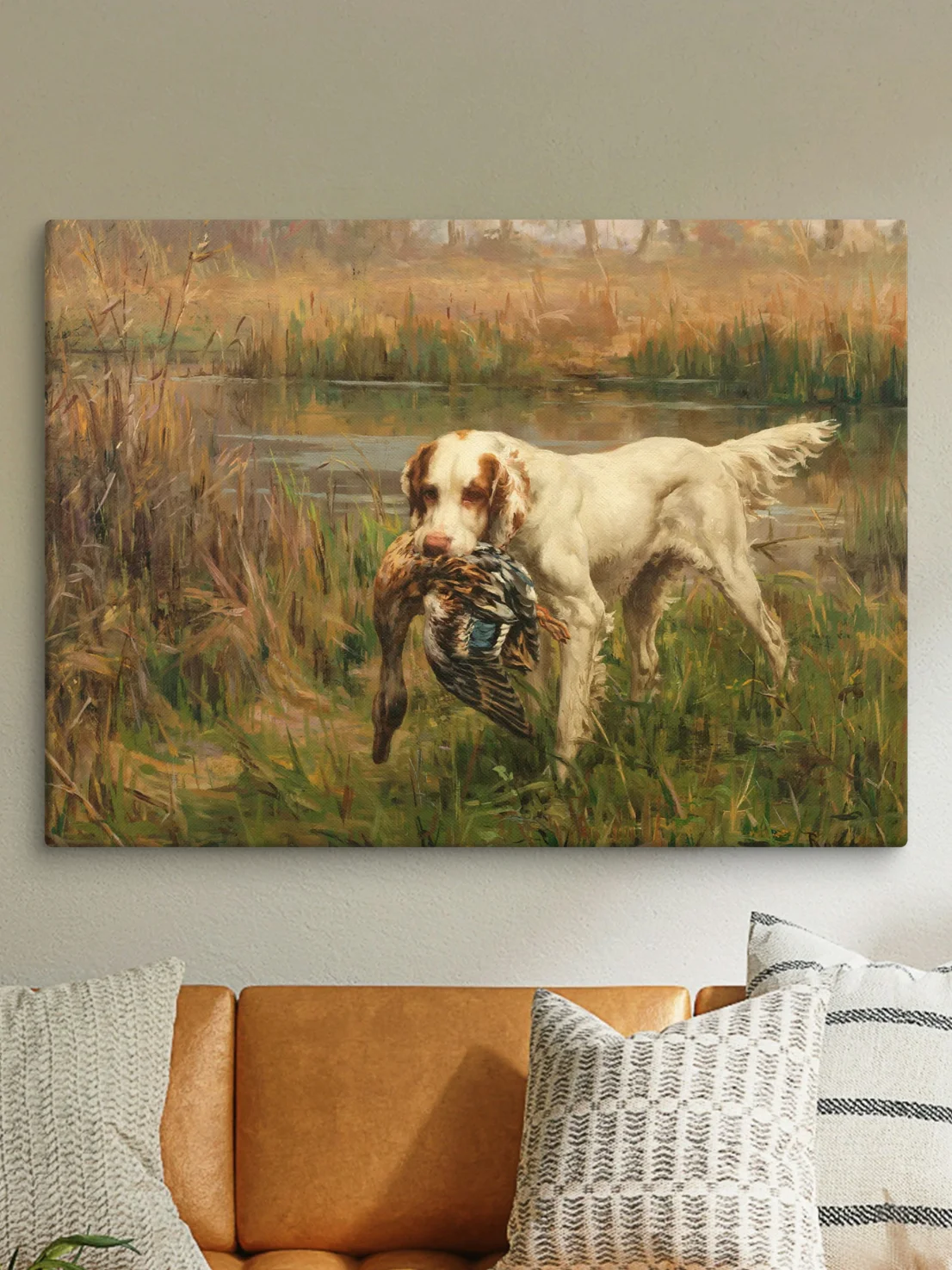 Leda and the Duck Canvas Hunting Art Print (1905) product image (2)