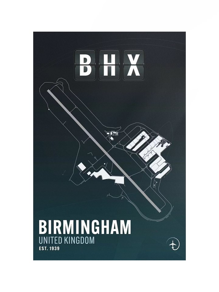 Birmingham BHX Poster product image (1)