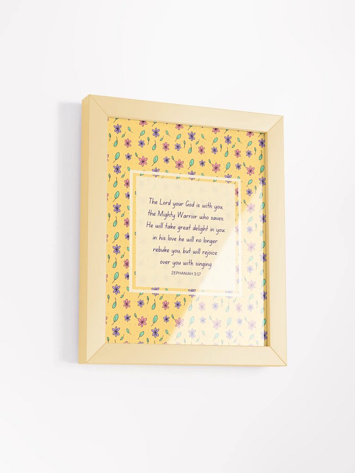 Bible Verse Print - Zephaniah 3:17 product image (2)