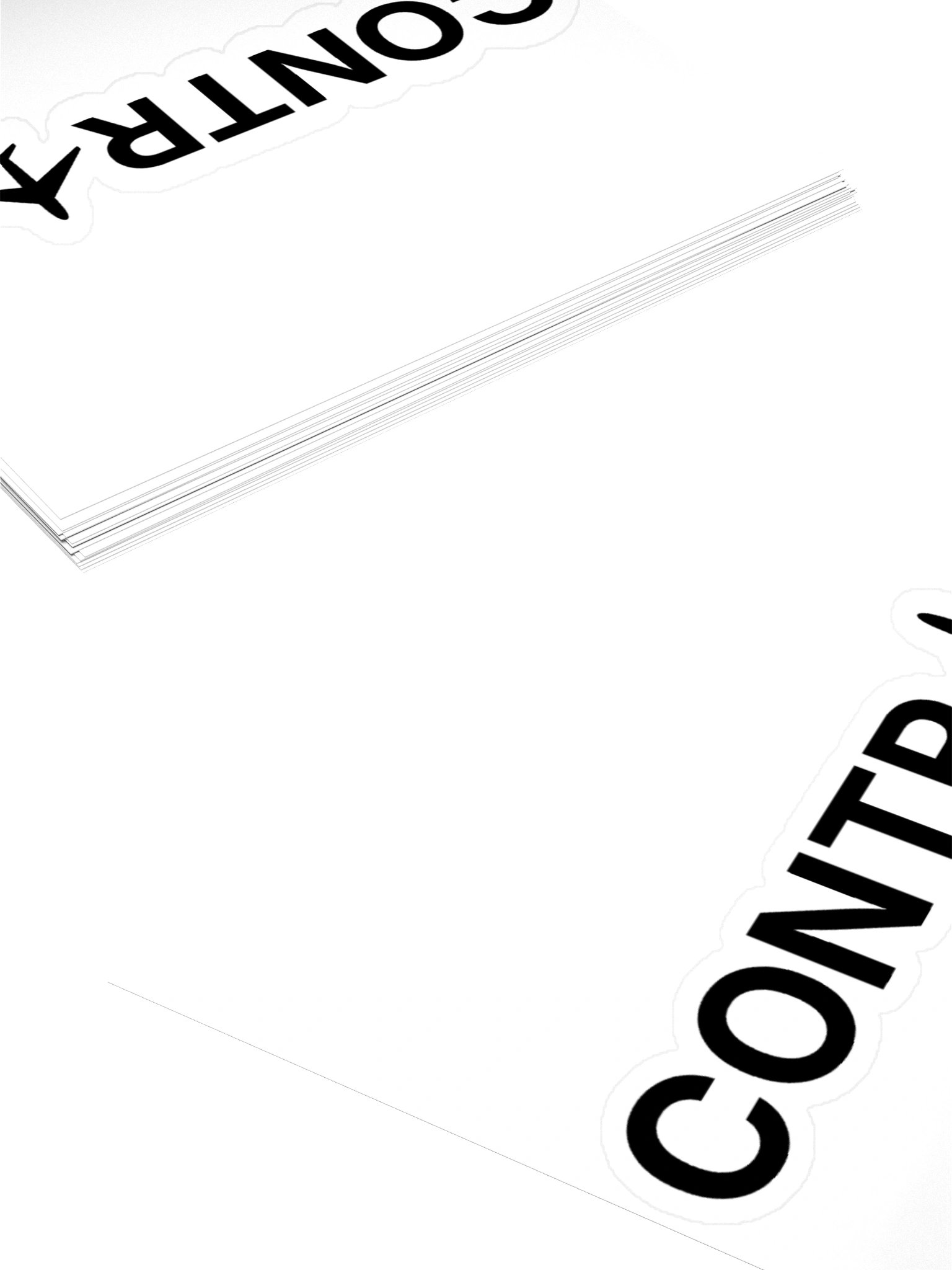 Contrail Wordmark Sticker (Black) product image (4)