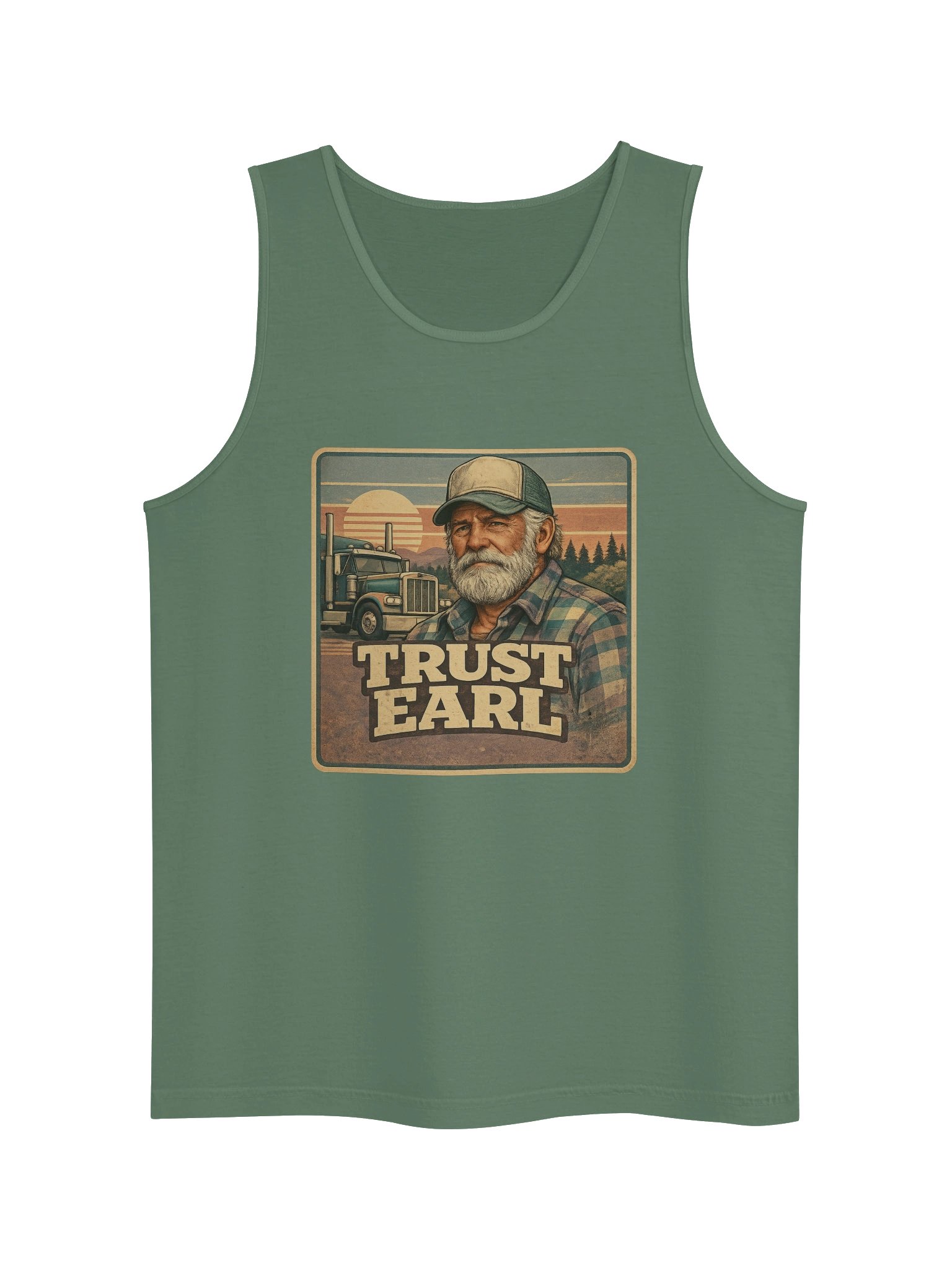 TRUST EARL UNISEX GARMENT DYED TANK TOP product image (13)