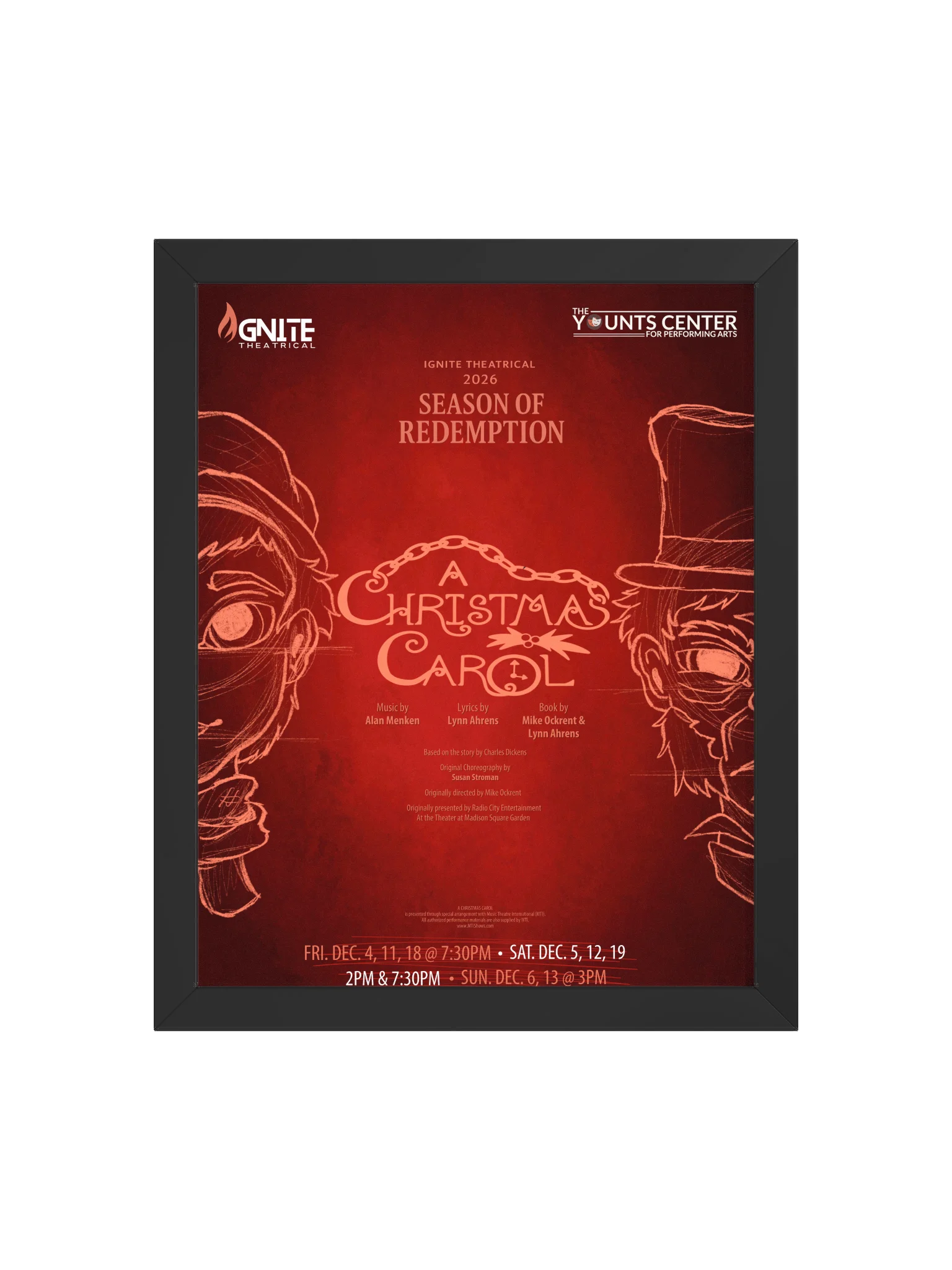 “A Christmas Carol” Framed Art Poster – Original Artwork by Nessa St. Clair product image (1)
