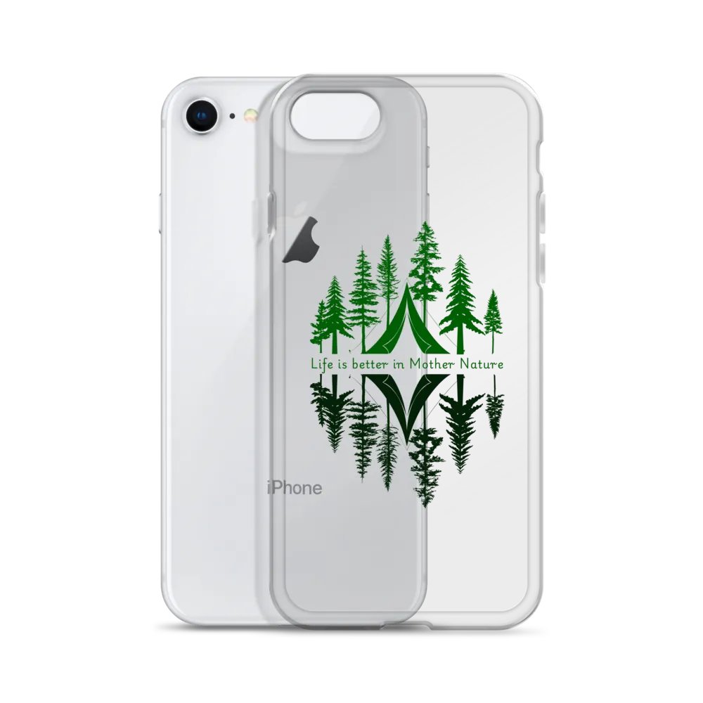 Life is better in Mother Nature Clear iPhone Case ( Side -Morning- ) product image (4)