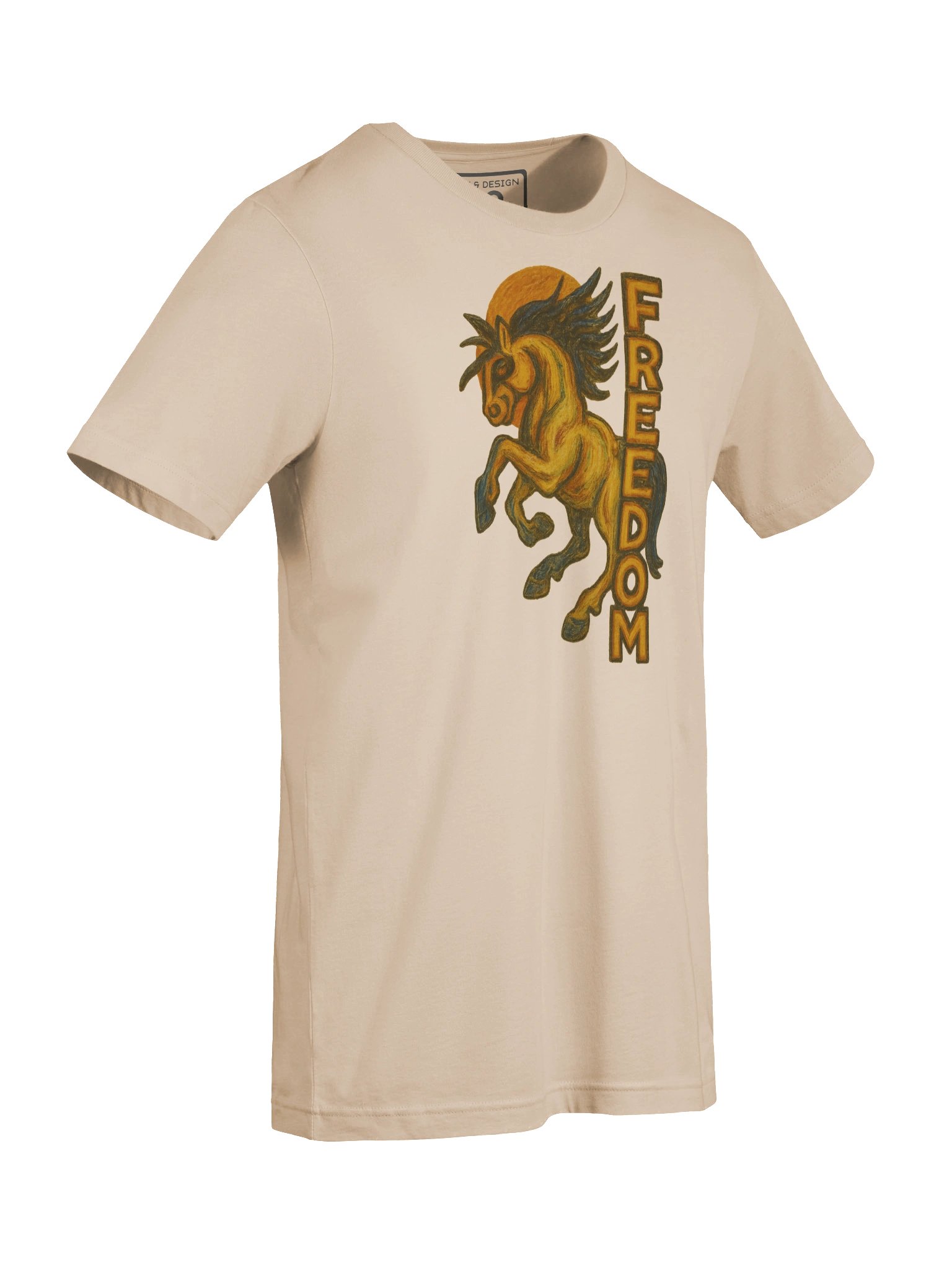 FREEDOM GALLOPS – Heerup-Inspired Stallion Tee - by M-Art and Design product image (3)