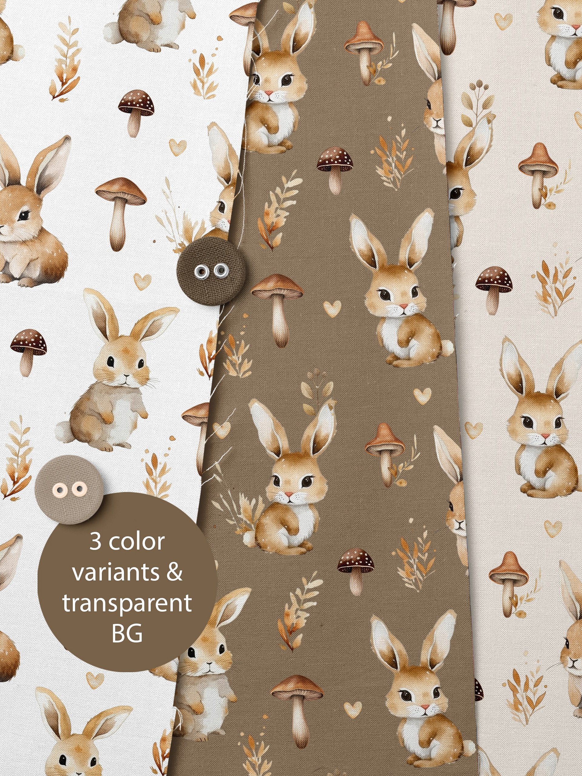 Cute Bunny - Seamless Pattern product image (2)