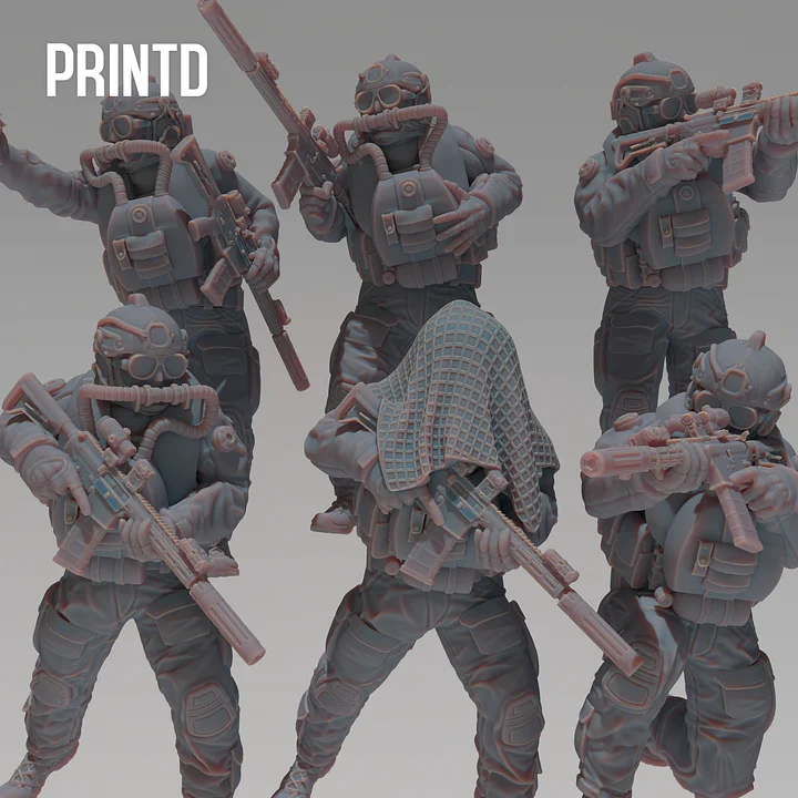 United Navy Seals - Modern Warfare Wargame Hobby Resin Scale Models product image (1)