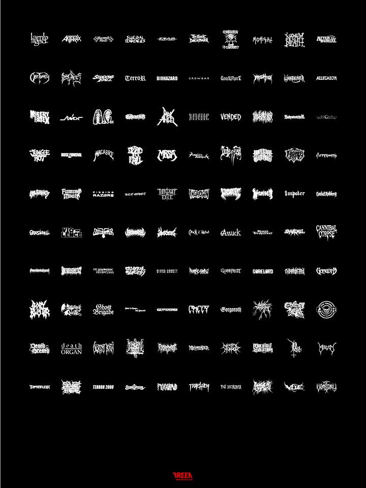 Black Metal Band Logos product image (1)