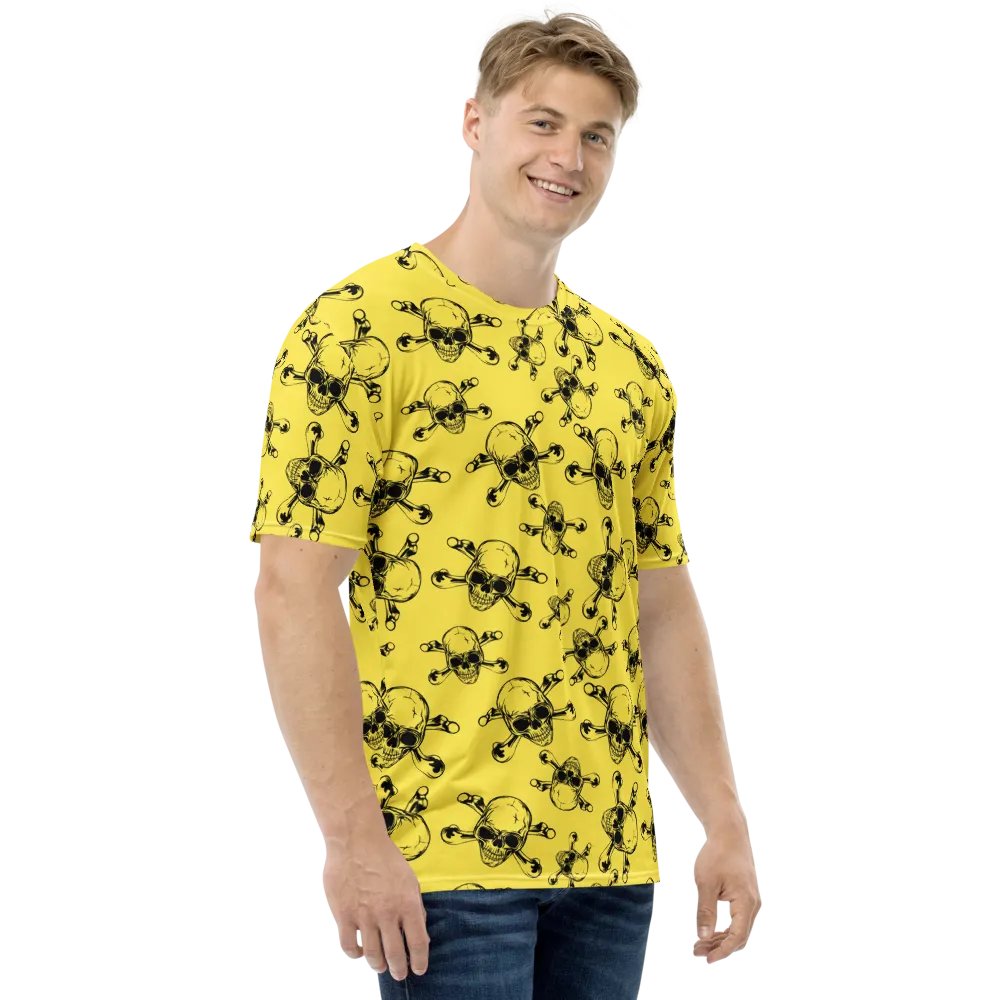 Skull & Bones - Yellow - All-Over Print Crew Neck T-Shirt product image (7)
