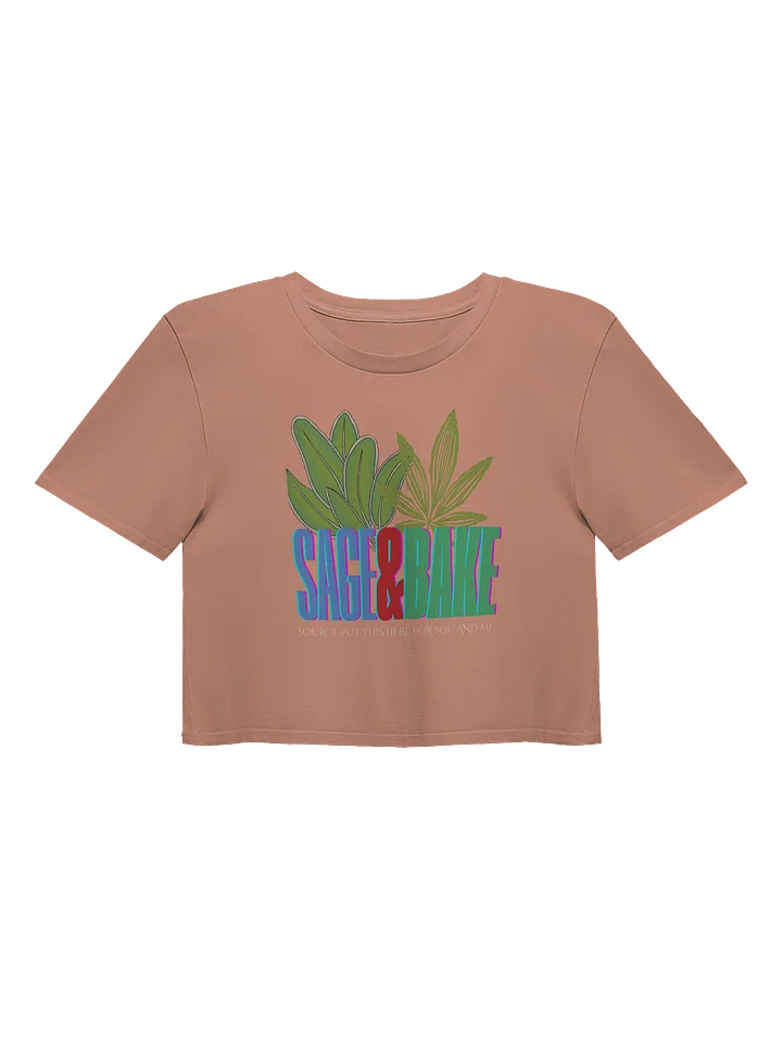 SAGE AND BAKE CROP TEE product image (1)