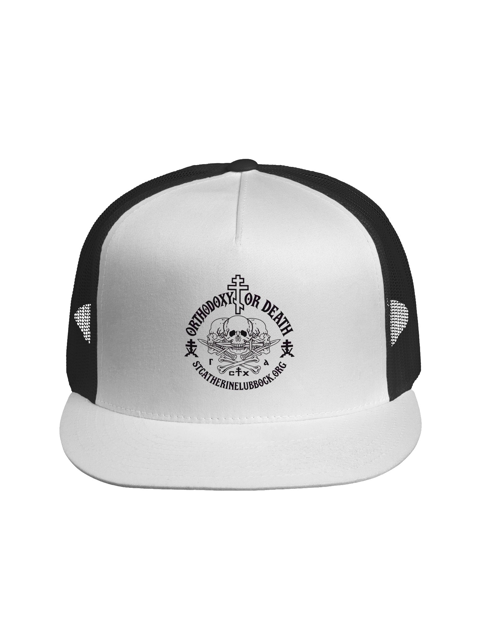 Orthodoxy or Death — Orthodox Lubbock Trucker Hat product image (5)