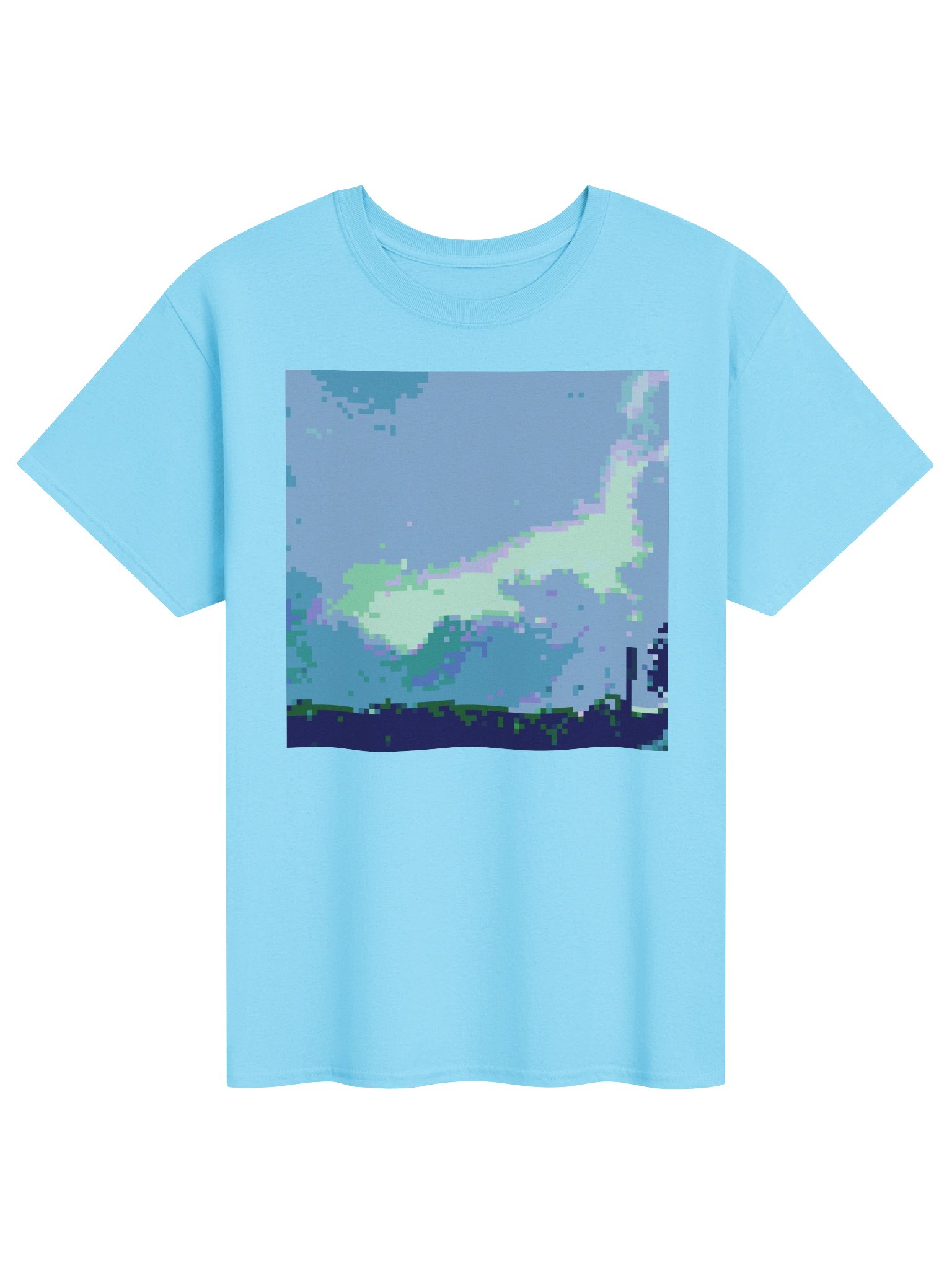 pixel acid sky graphic tee product image (1)