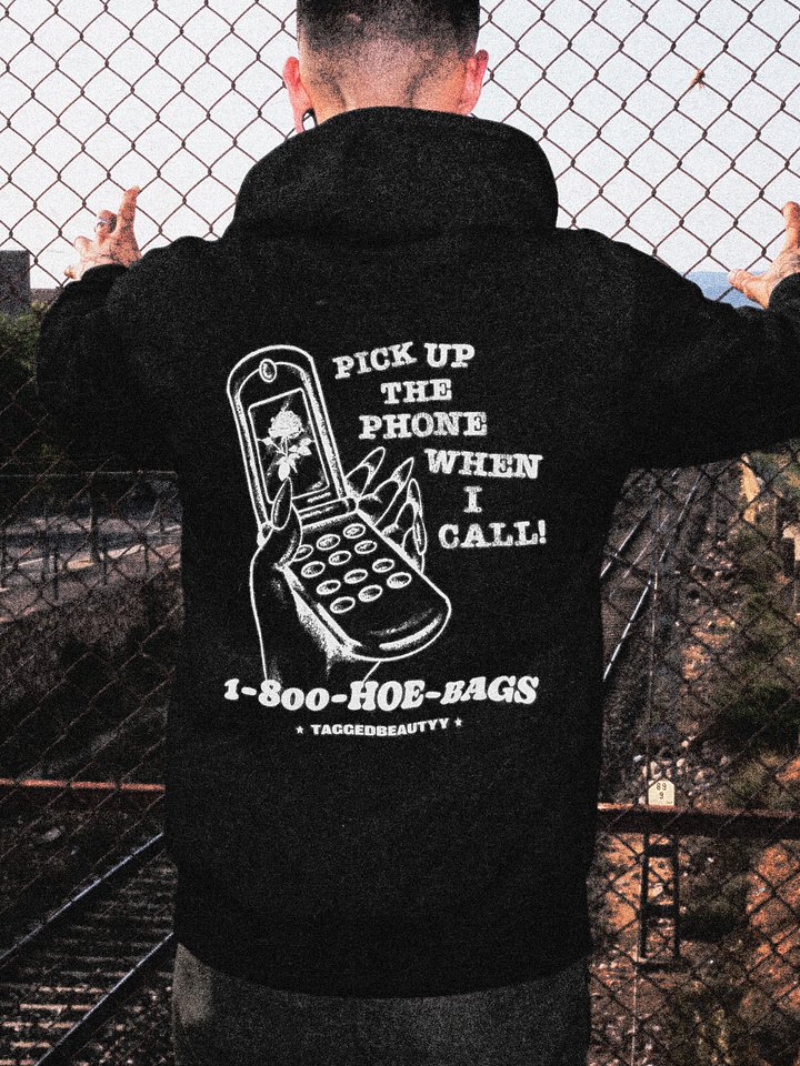 Pick Up The Phone! - New School Hoodie product image (1)