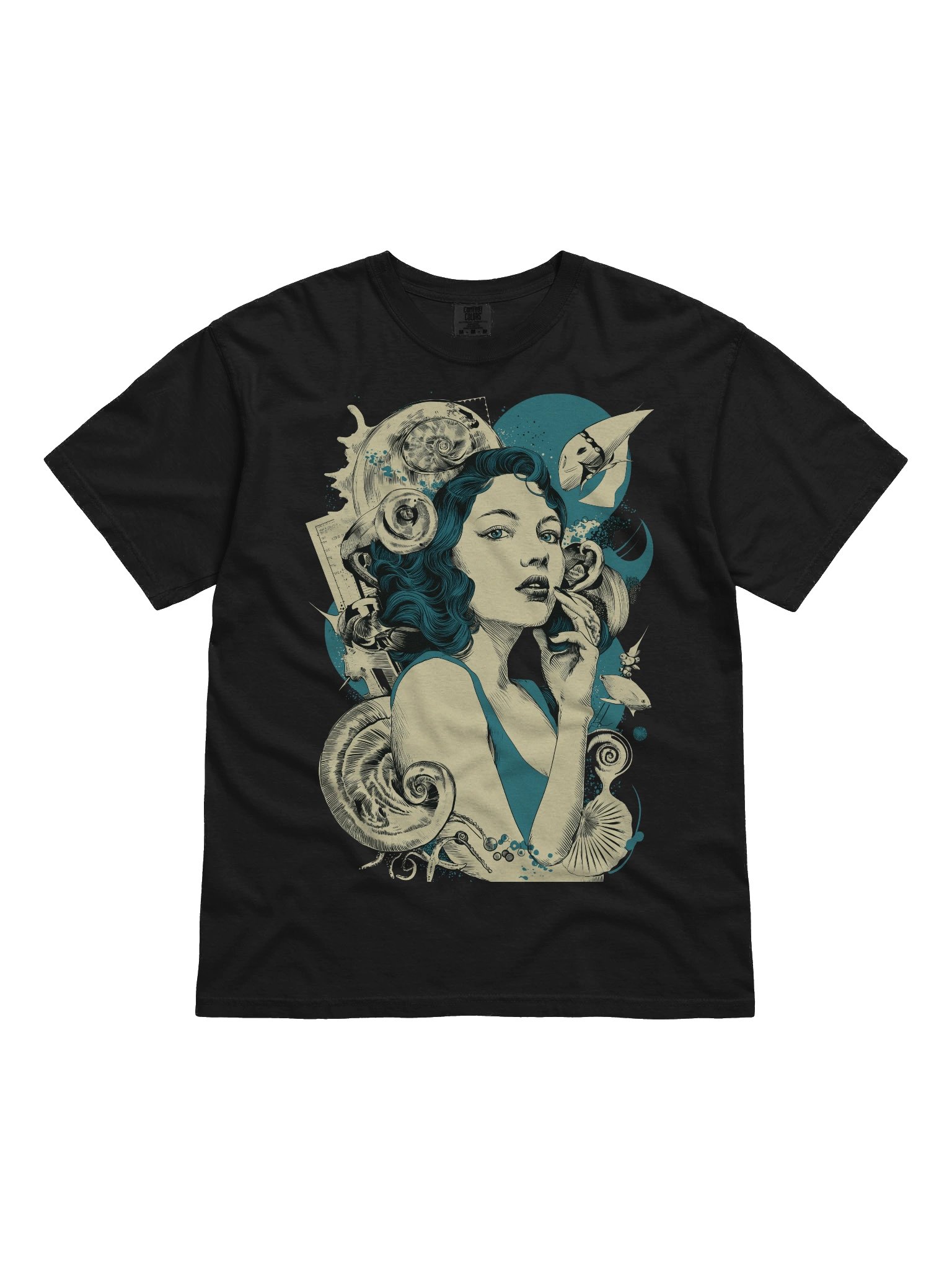 Ocean Muse – Retro Surreal Art Tee product image (1)