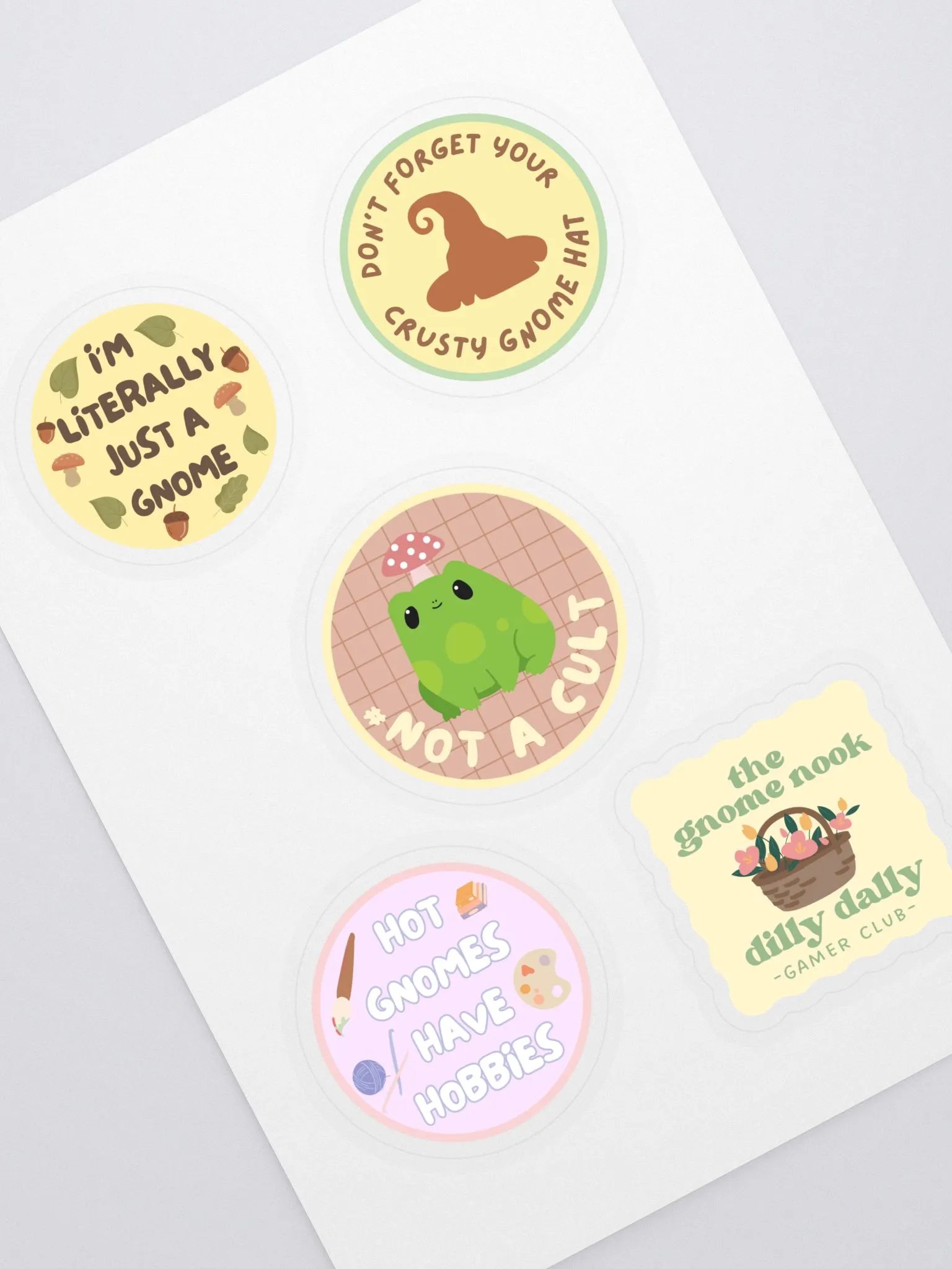 Gnome Nook Sticker Sheet product image (1)