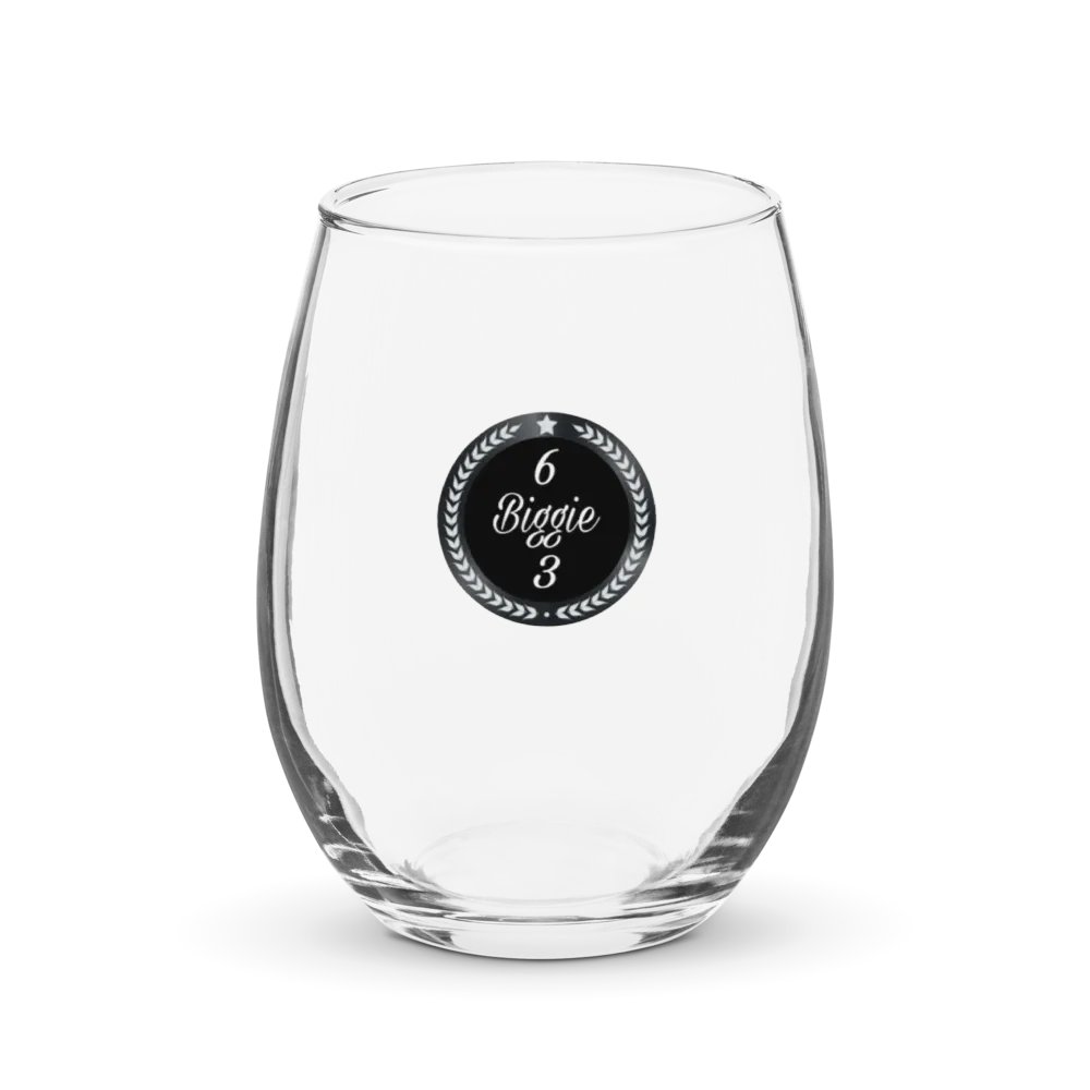 Biggie63 Emblem Stemless Wine Glass product image (1)