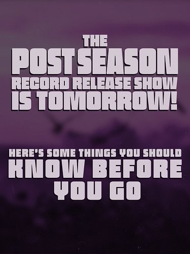 Know before you go for Post Season @artsaltoona presented by @brassfactorypresents and @anemergencyscene .

*Reminder, online...