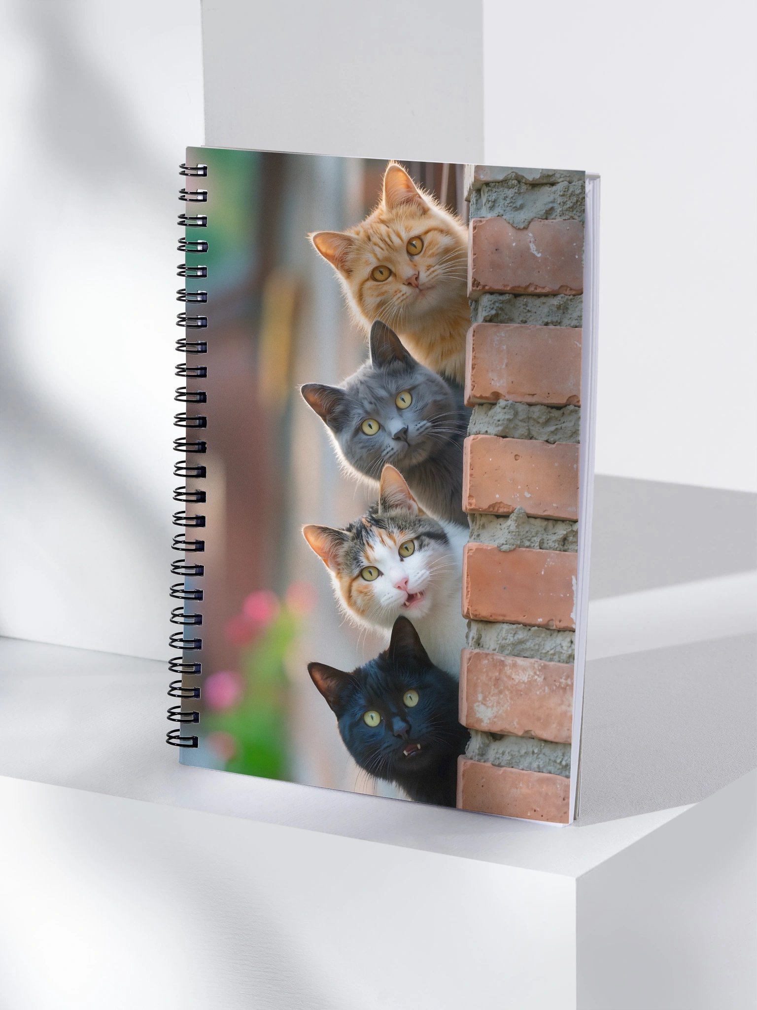 Peekaboo Cats Spiral Notebook product image (4)