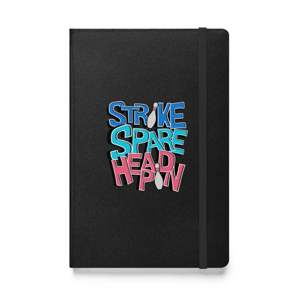 Strike Spare Headpin Bowling Hardcover Notebook product image (1)