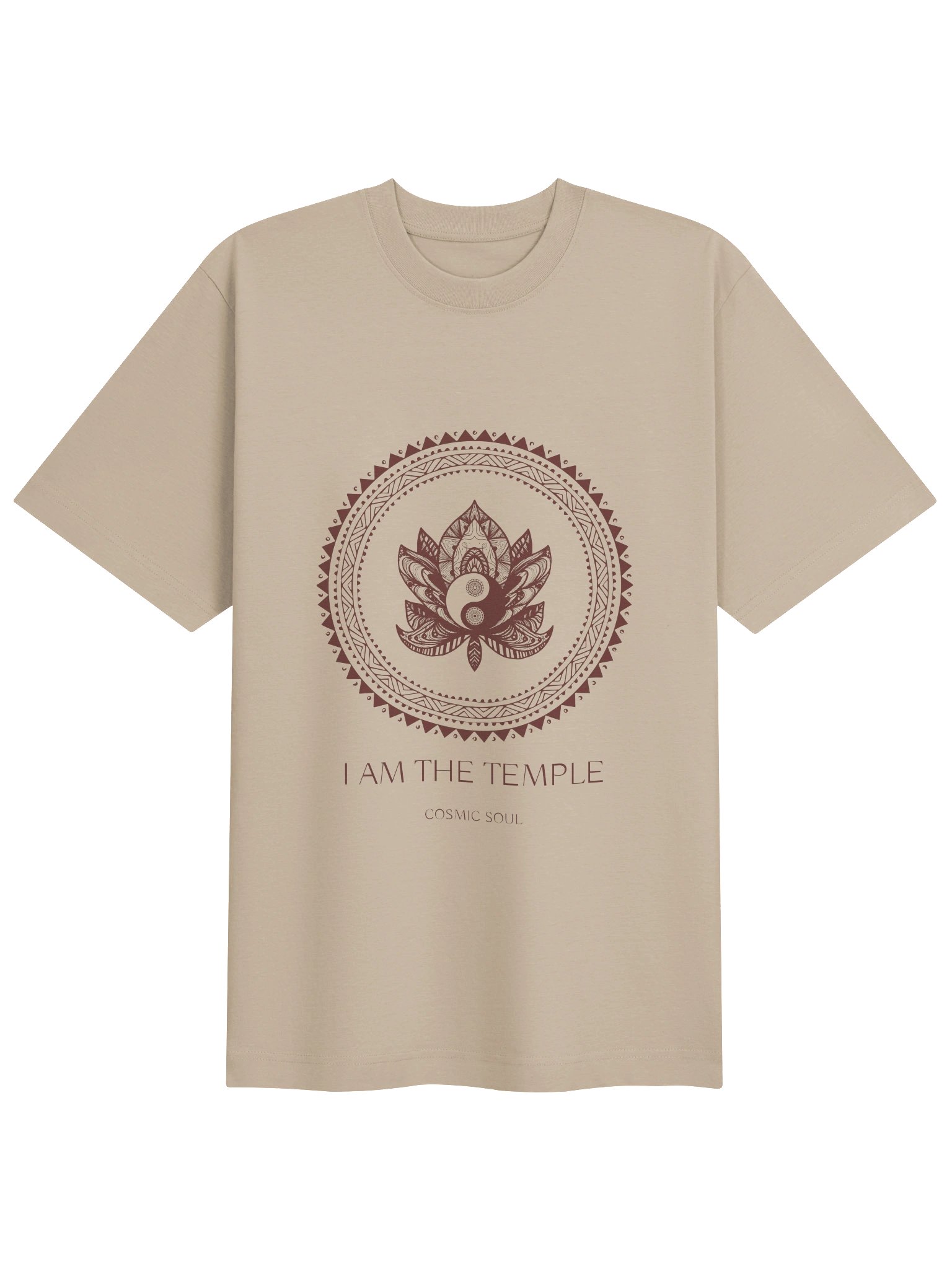 I Am the Temple — Cosmic Soul · Premium Heavyweight Tee product image (3)
