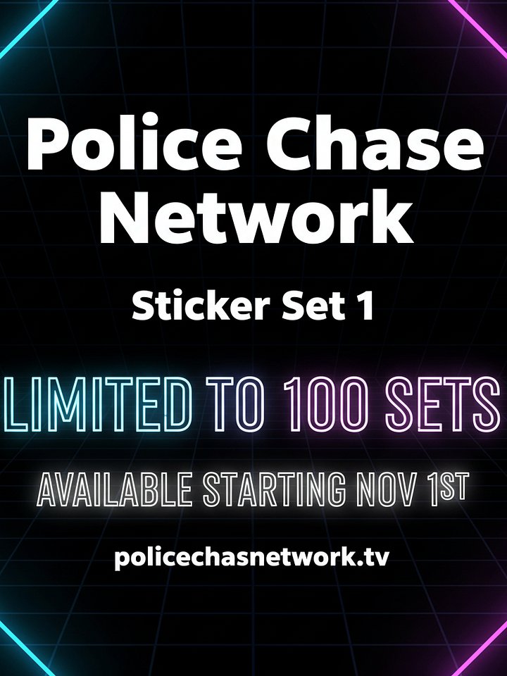 Police Chase Network Sticker Set 1 product image (2)