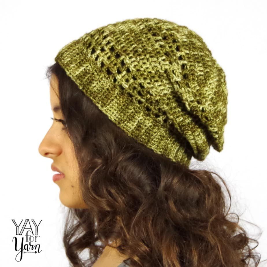 Dots & Dashes Slouchy Hat - PDF Crochet Pattern with Full Photo Tutorial product image (1)
