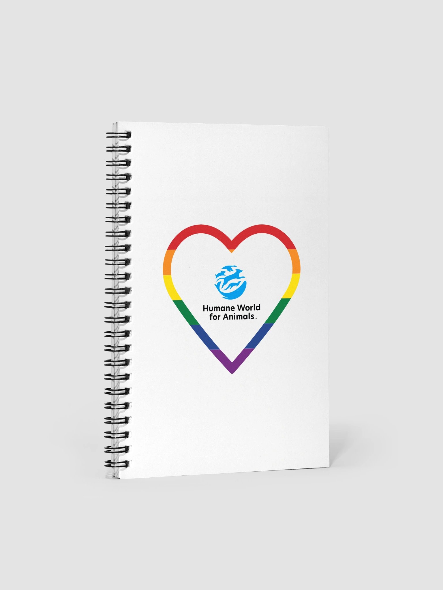 Humane World for Animals logo heart rainbow - Notebook product image (1)