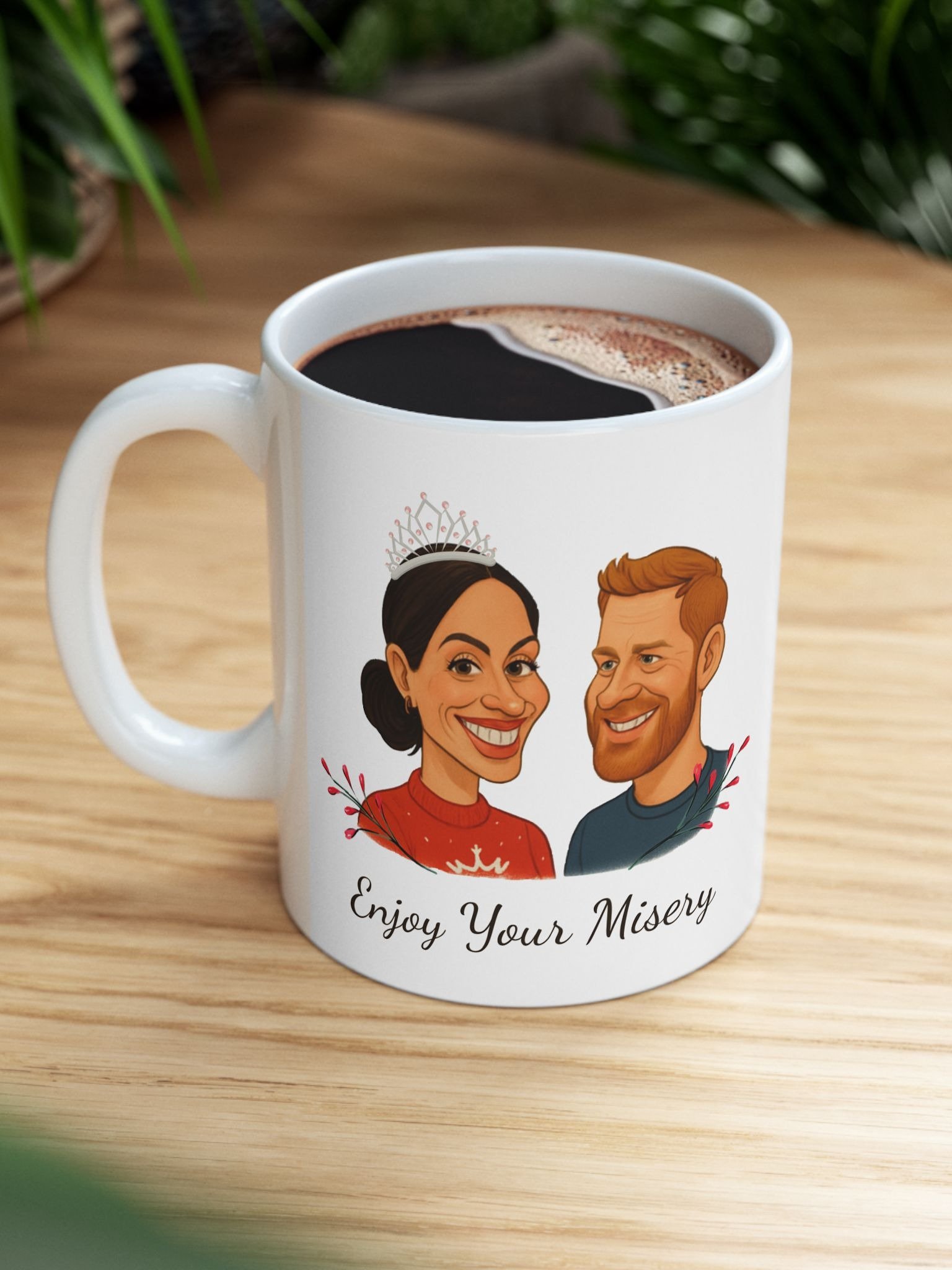 Royal Parody – “Enjoy Your Misery” Collectible Ceramic Mug (11oz) | As Never Collection product image (5)