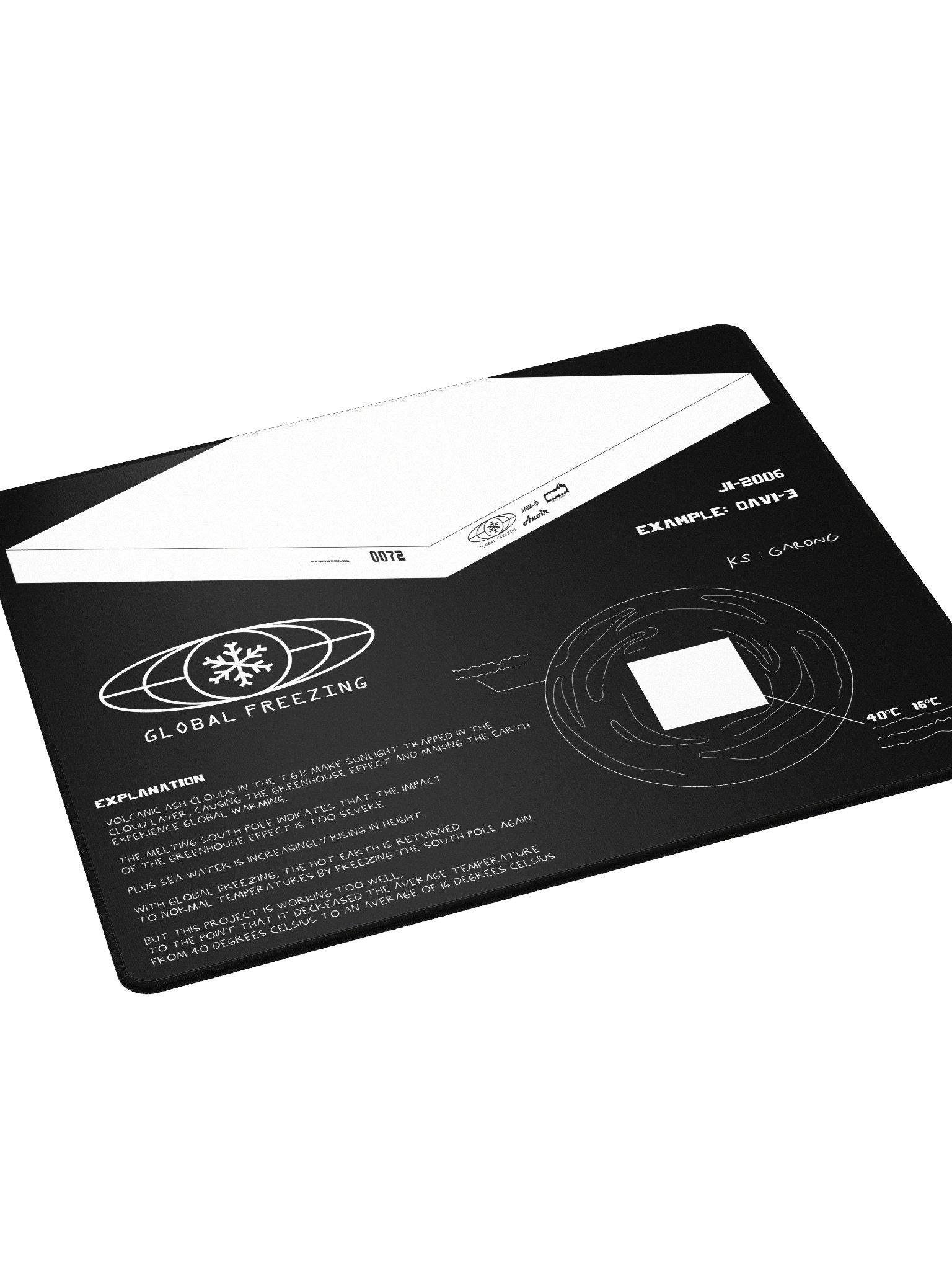 DESKMAT | GLOBAL FREEZING (BLACK EDITION) product image (4)