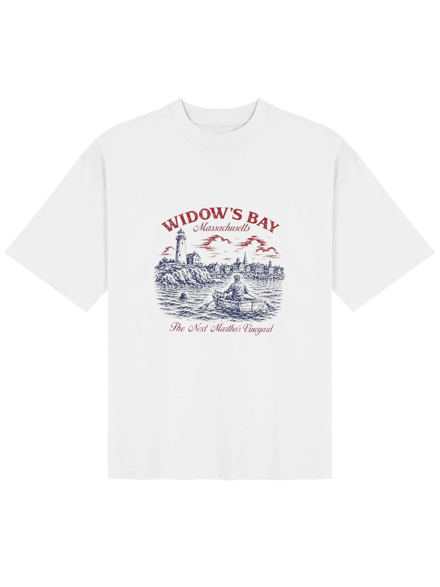 Widow’s Bay Massachusetts Shirt – Vintage Coastal Graphic Tee product image (58)