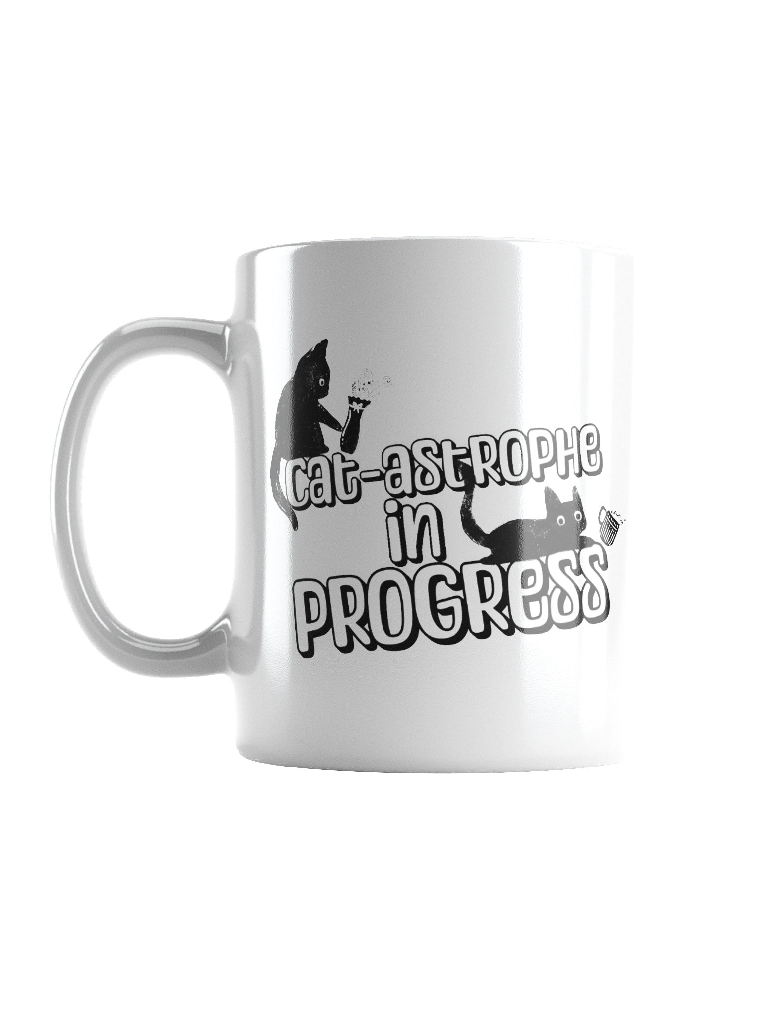 “Cat-astrophe in Progress” Cat Mug product image (2)