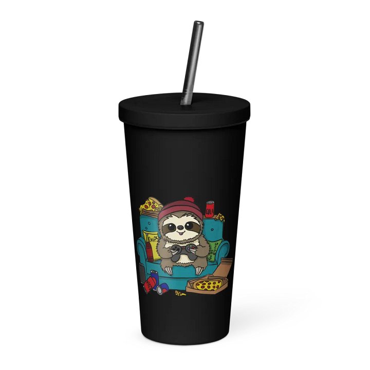 Insulated Tumbler with a Straw - Gamer product image (1)
