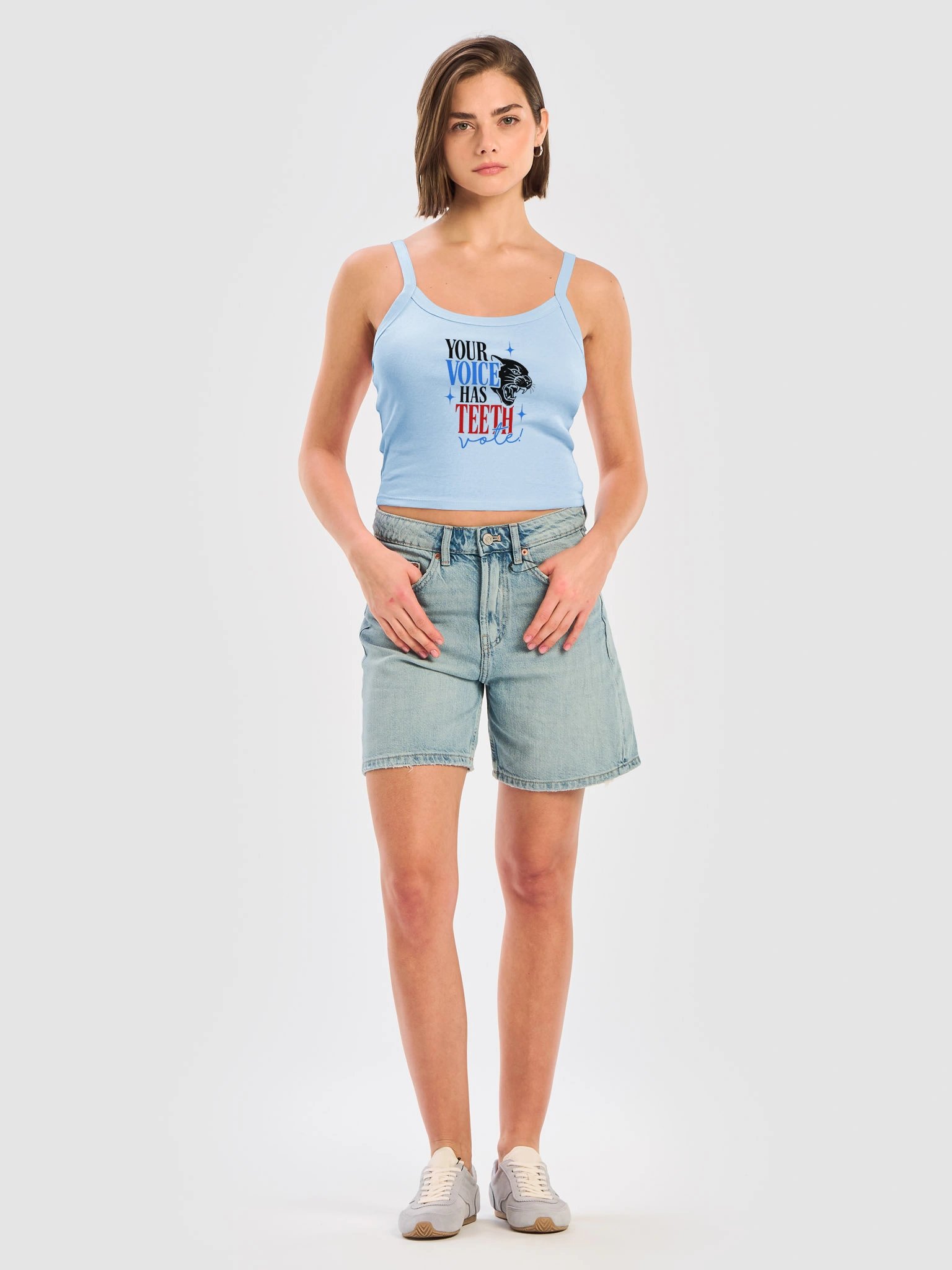 Your Voice Has Teeth Cropped Tank product image (5)