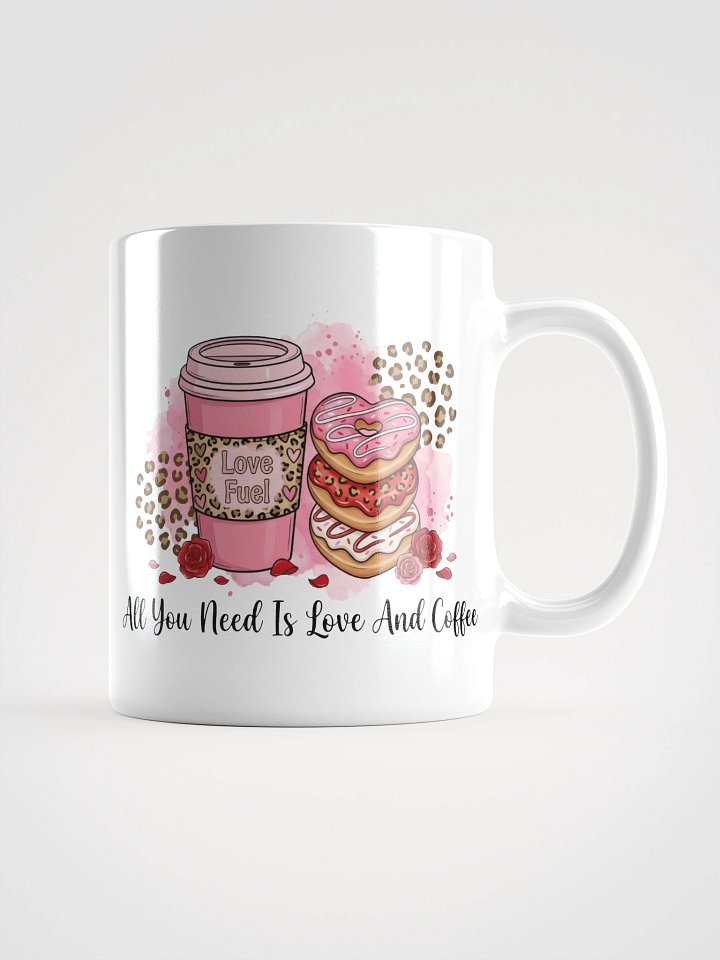 Valentine Cheetah All You Need Is Love & Coffee Mug product image (2)