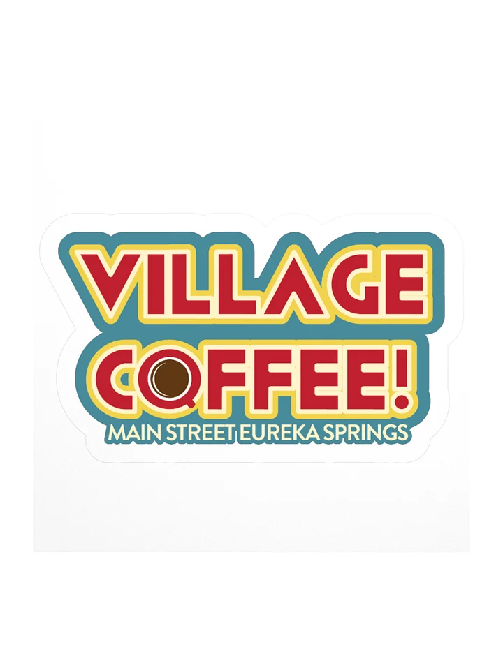 Village Coffee Kiss Cut Stickers product image (2)