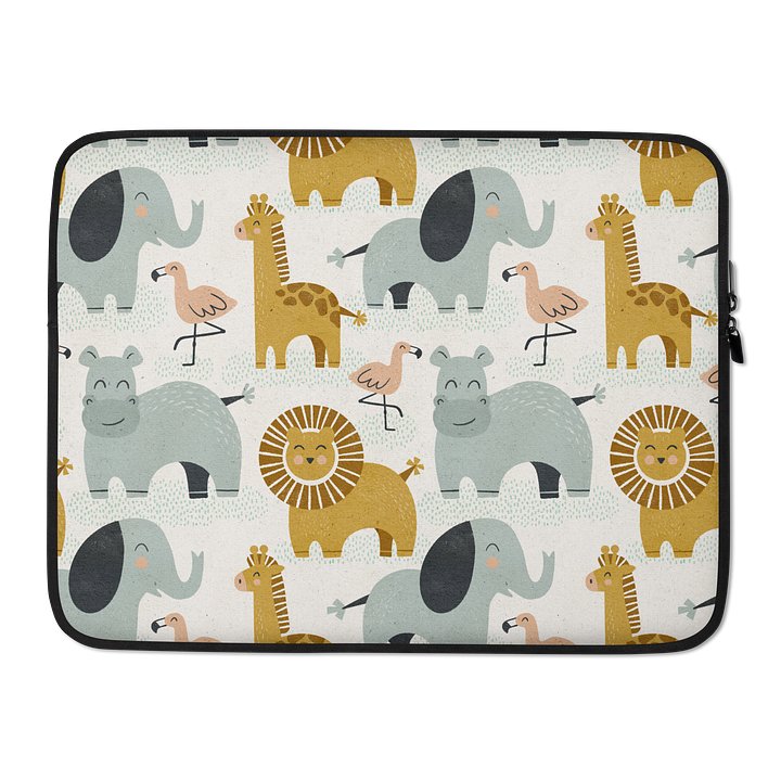 Retro Jungle Animals Laptop Sleeve product image (2)