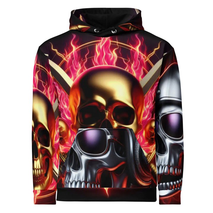 Reign of Fire - Unisex Skull Hoodie #39 product image (1)