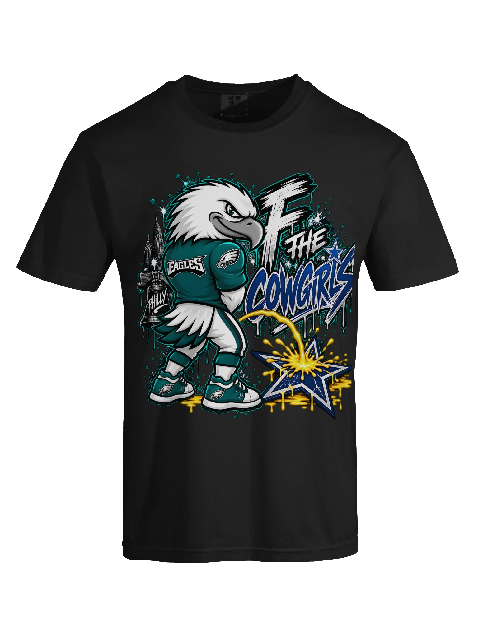 Philly Eagles vs The Cowgirls Graphic Tee product image (25)