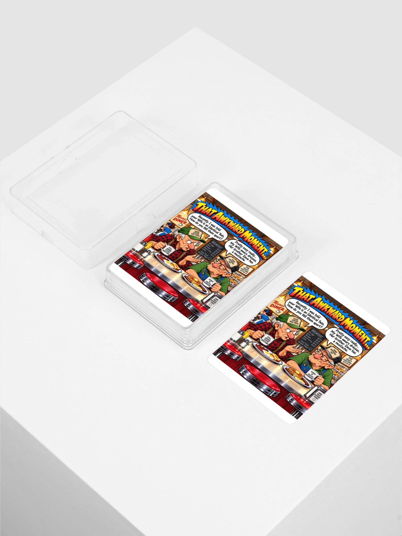 1 Earth Prints Two Old Men at the Diner Poker Playing Cards product image (2)