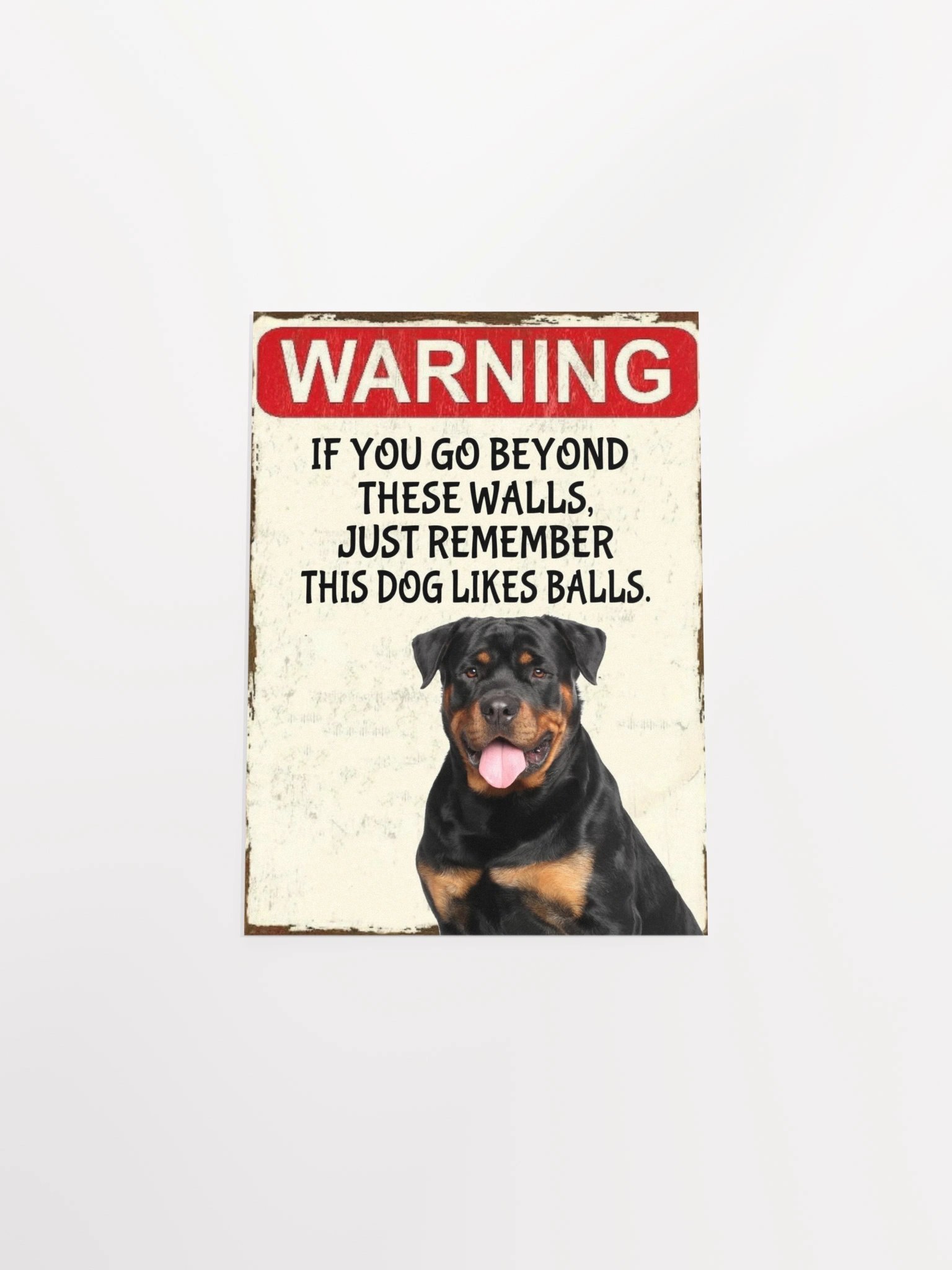 Rottweiler Warning Poster product image (20)