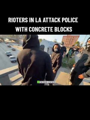 Rioters in LA really aren't helping their cause. #Lariots #iceprotest 
