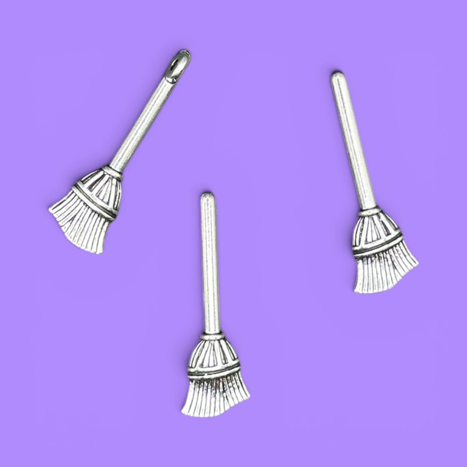 Broom Silver Whinny Winners Braid and Bridle Charms for Horses | Little Shop of Ponies product image (1)