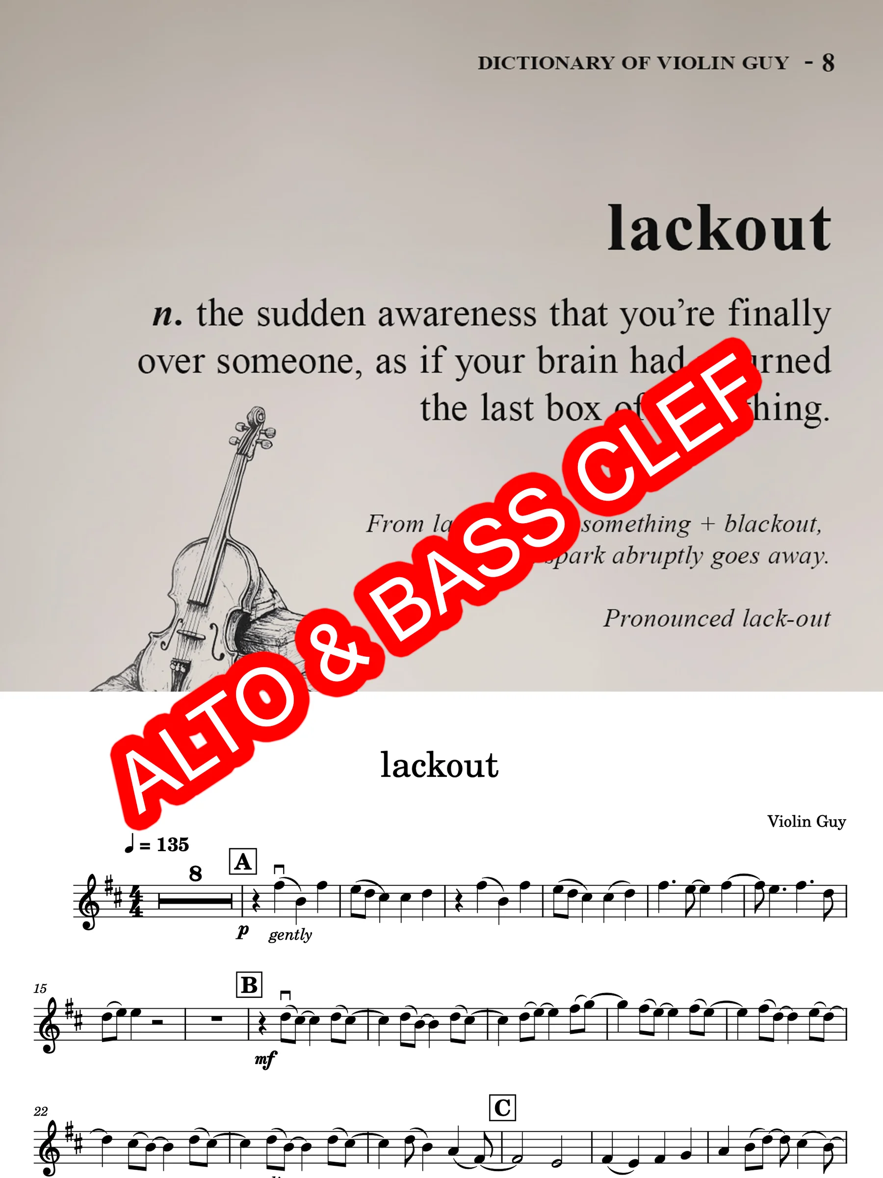 lackout - Alto & Bass Clef product image (1)