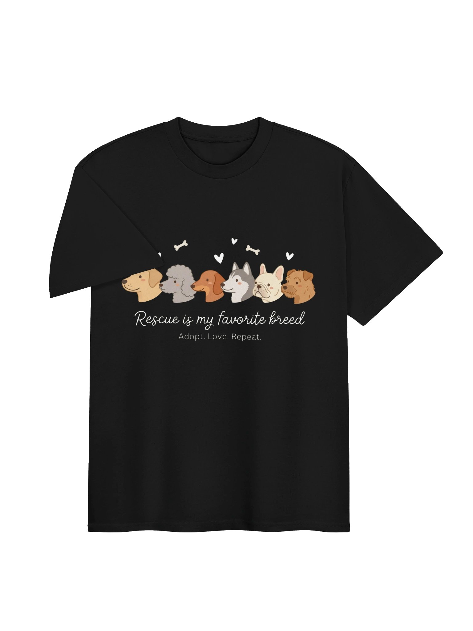 Rescue is My Favorite Breed T-Shirt | Dog Adoption Lover Gift product image (12)