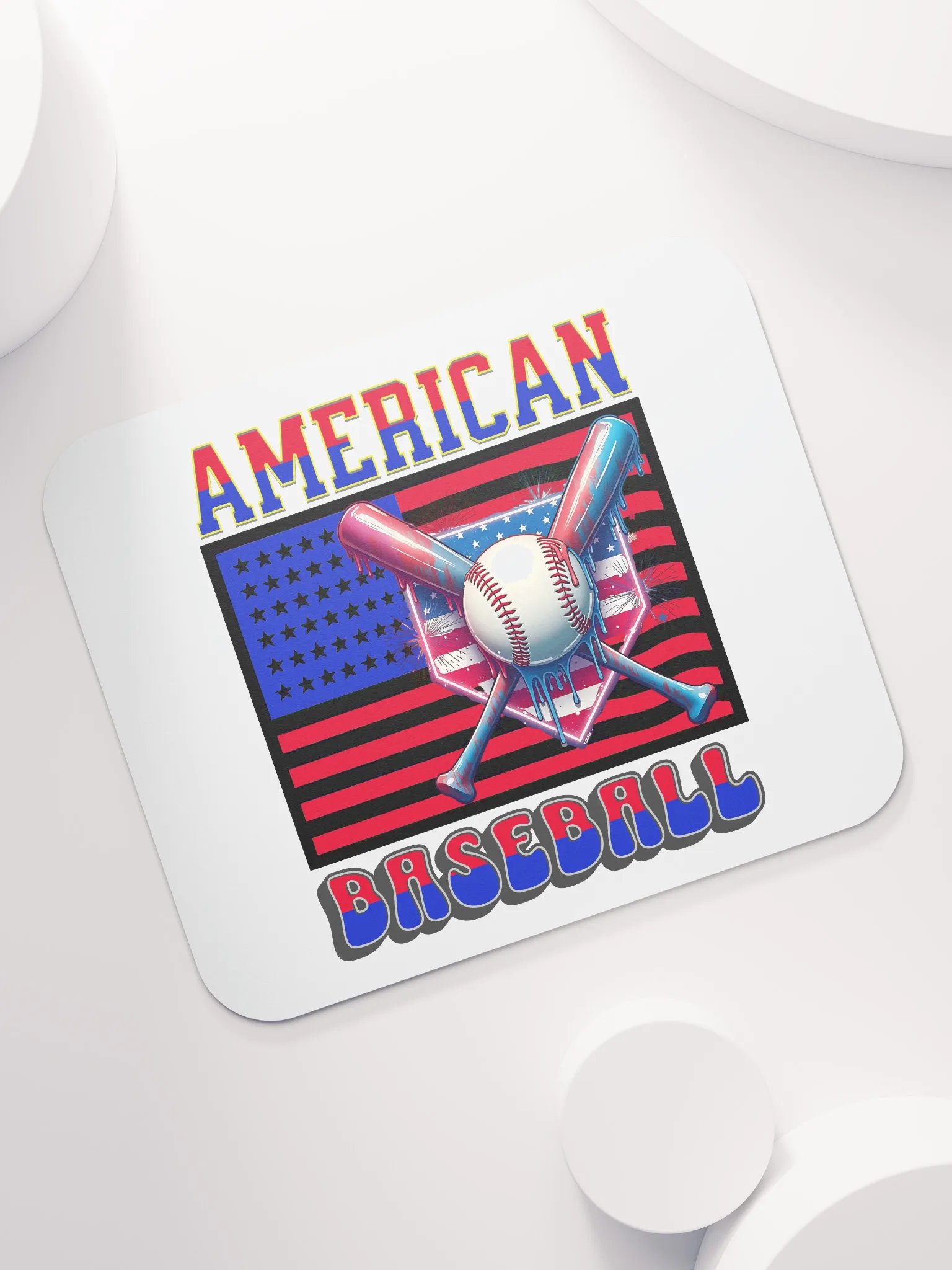American Baseball Flag Glory Mouse Pad product image (5)